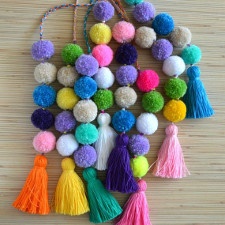 Pompom e nappine per l'handmade