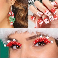 Unghie, ciglia e accessori di Natale