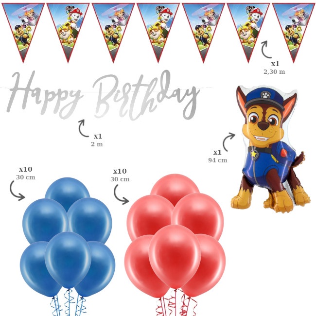 Confezione di decorazioni per feste Paw Patrol - 23 pezzi per 14,50 €