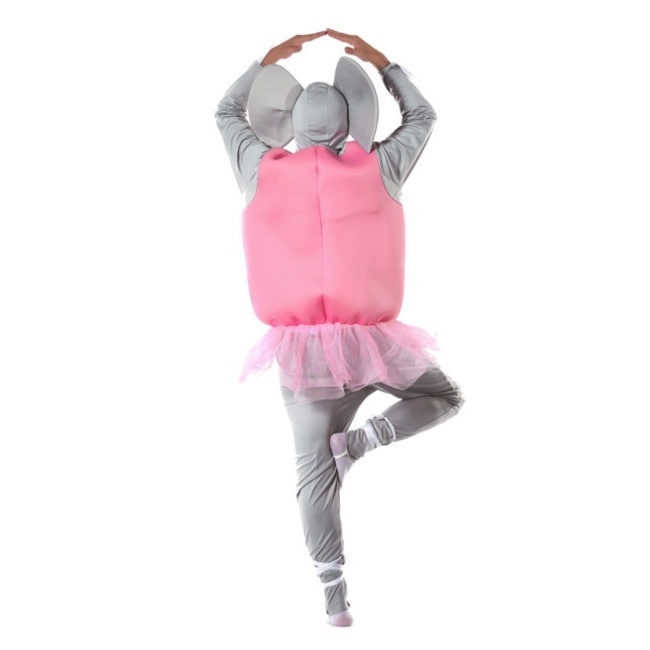 Foto lateral/trasera del modelo de Costume elefante ballerino da adulto