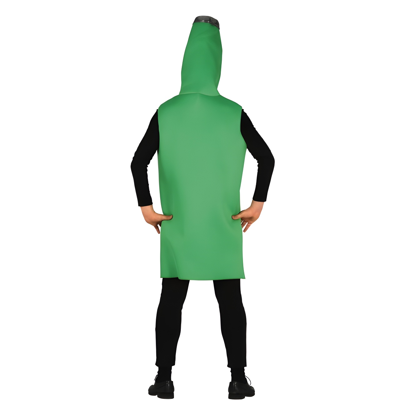 Costume Da Bottiglia Di Birra Per Adulti - Grande 112 Cm, Verde, Con Etichetta 'Drink Me' Per Oktoberfest