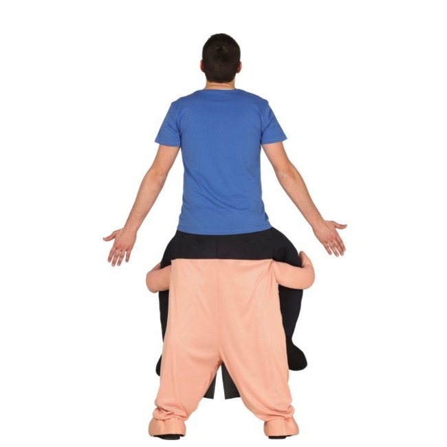 Foto lateral/trasera del modelo de Costume adulto sulle spalle di un lottatore di sumo