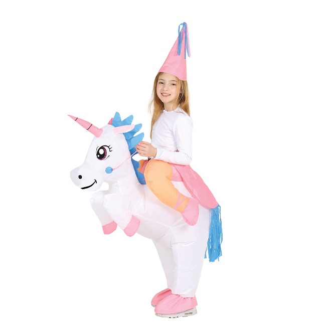 Costume principessa bambina sulle spalle di un unicorno per 51,25 €