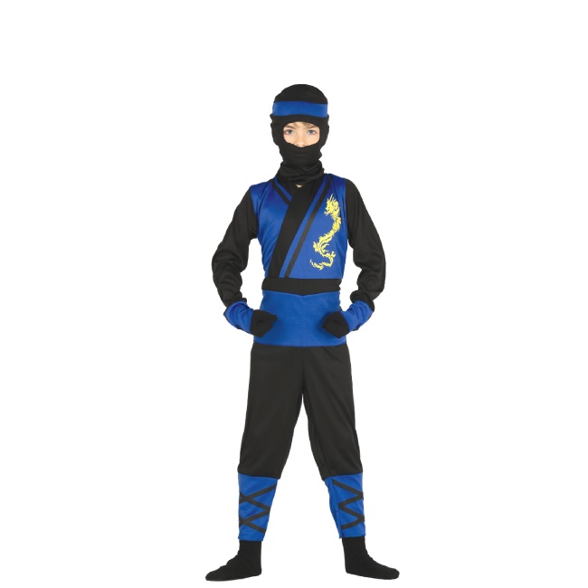 Costume ninja nero e blu da bambino per 18,25 €