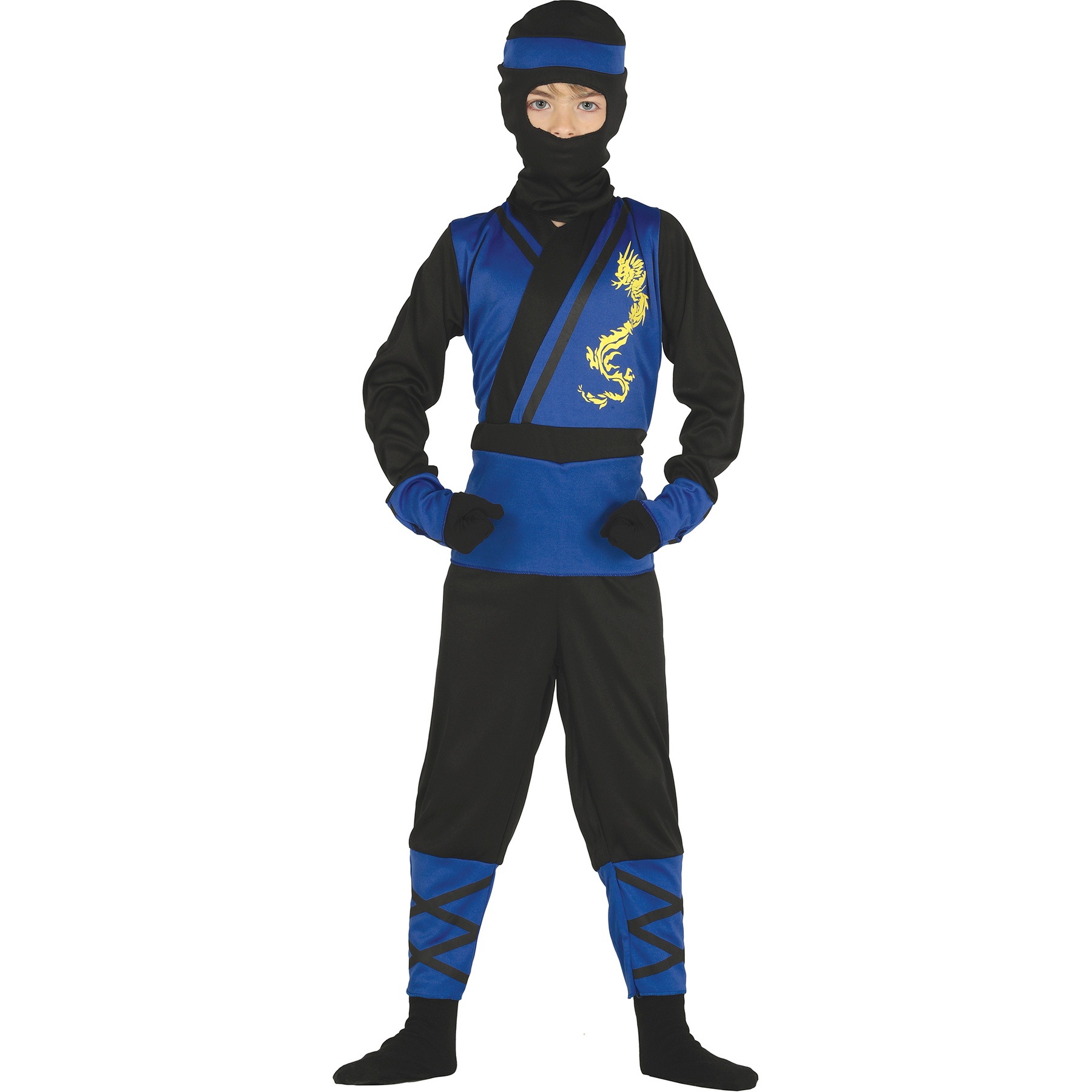 Costume ninja nero e blu da bambino per 18,25 €