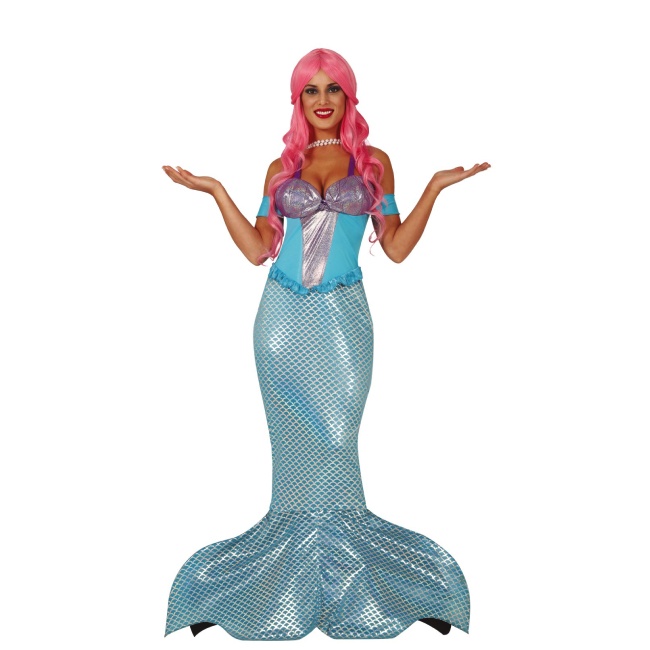 Costume vestito sirena con coda da donna per 37,75 €