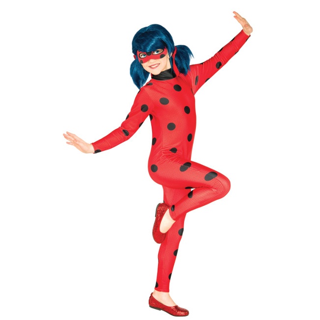 Vista principal del costume Ladybug da bambina en stock