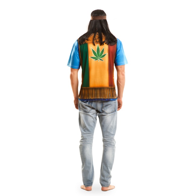 Foto lateral/trasera del modelo de Maglietta costume hippie