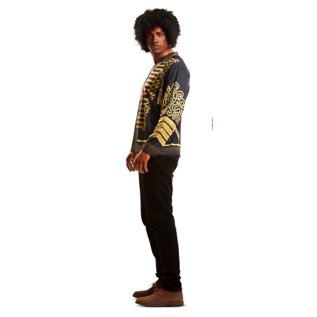 Foto lateral/trasera del modelo de Maglietta costume Jimi Hendrix