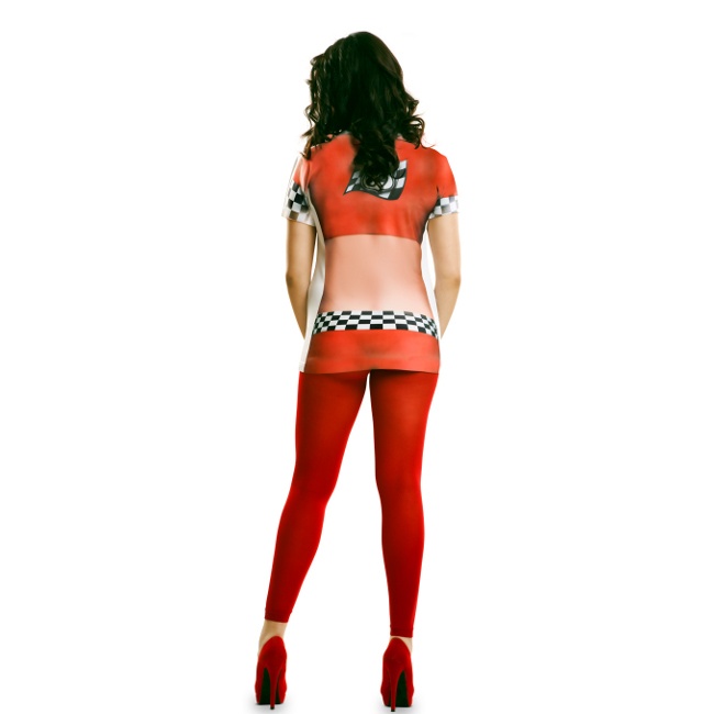 Foto lateral/trasera del modelo de Maglietta costume hostess Formula 1 donna