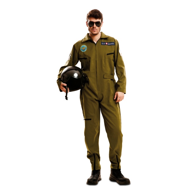 Costume pilota di caccia militare da uomo