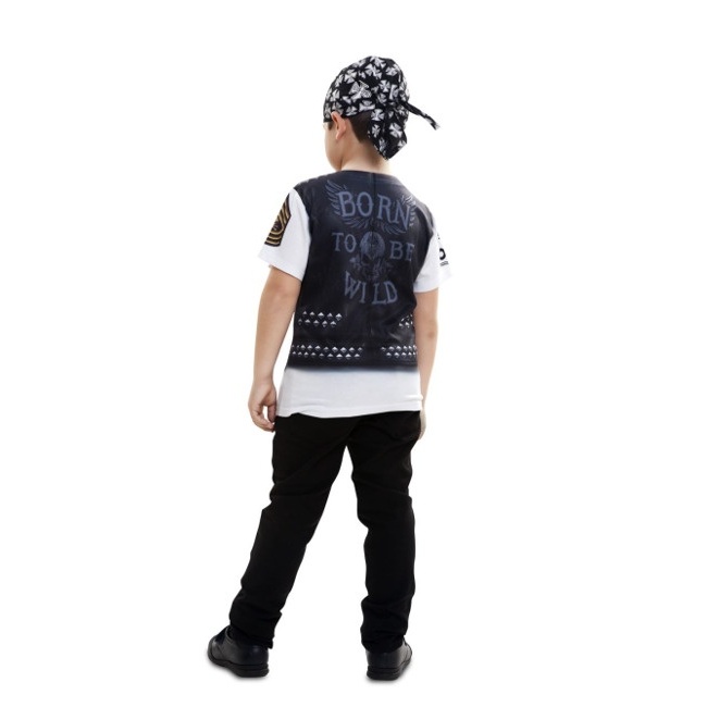 Maglietta costume motociclista bambino