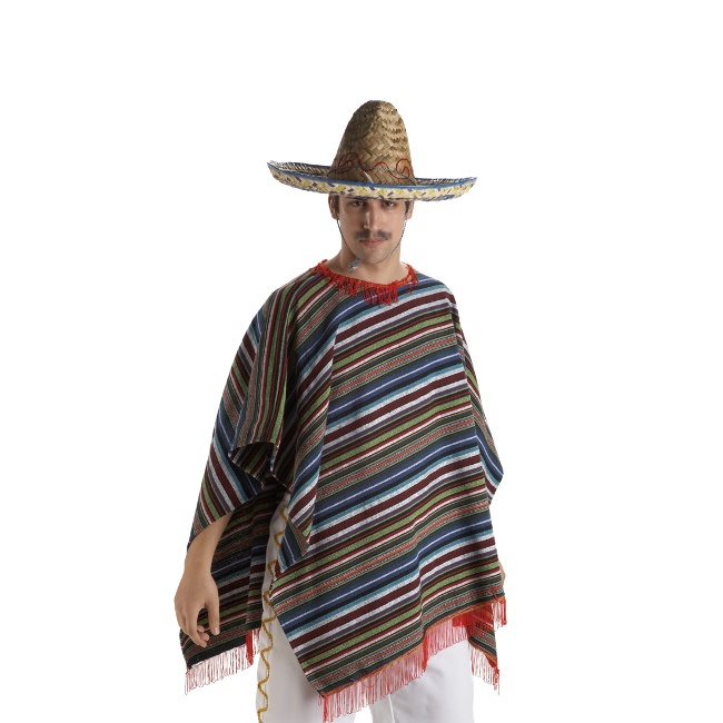 Poncho messicano scuro da uomo per 19,95 €