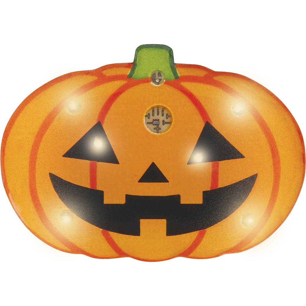 Spilla a forma di zucca con luce di 3 cm - 3