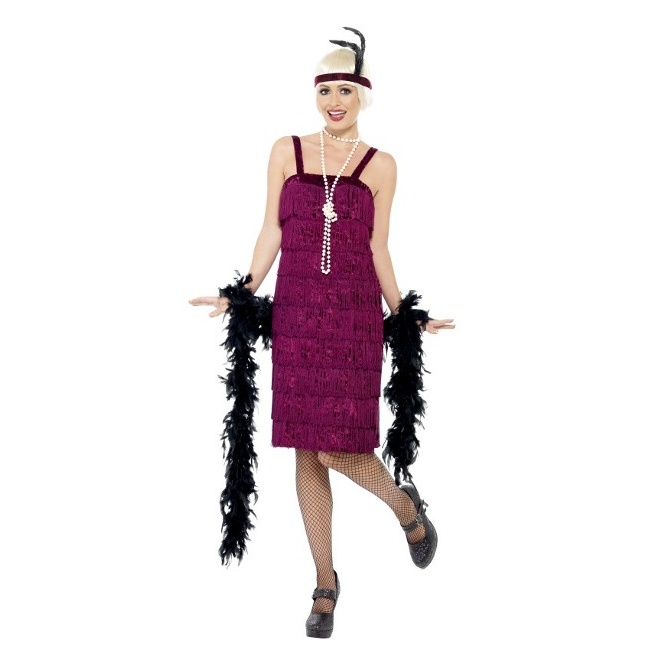 Costume charleston anni 20 lungo nero da donna per 25,50 €