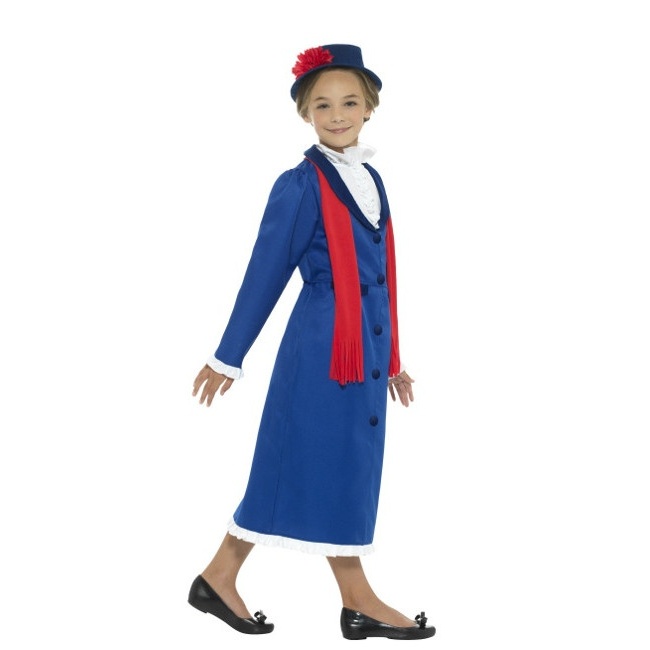 Costume governante blu da bambina per 27,50 €