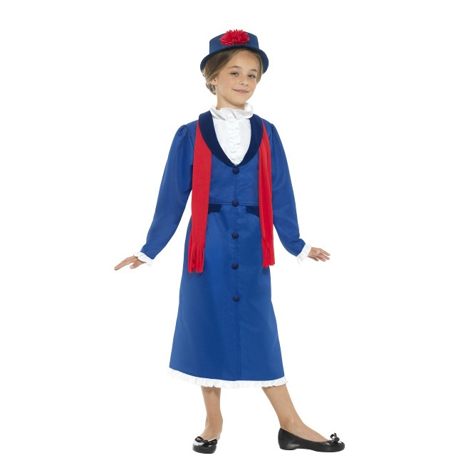 Costume governante blu da bambina per 27,50 €