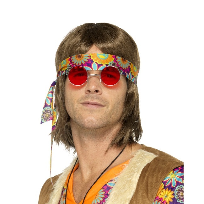 Occhiali rossi hippie per 3,50 €