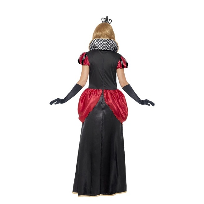 Costume regina di cuori con corona da donna per 41,50 €