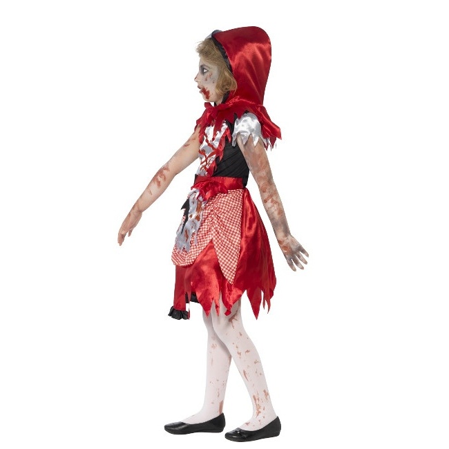 Costume Cappuccetto Rosso zombie da bambina per 21,50 €