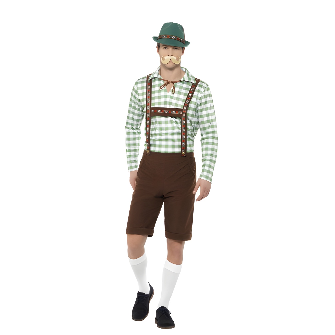 Costume Bavarese Per Bambino Verde – Taglia 3/4 Anni Con Bretelle