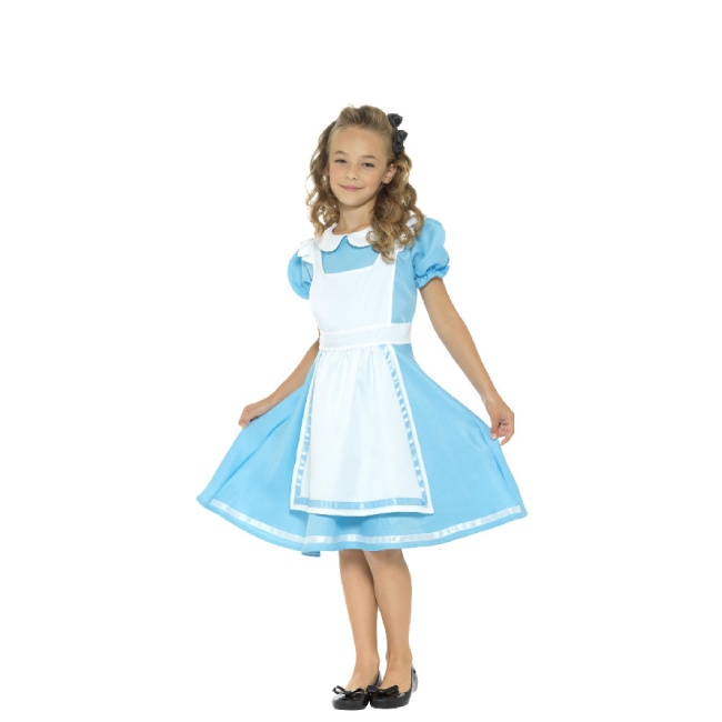 Costume azzurro Alice da bambina per 27,50 €