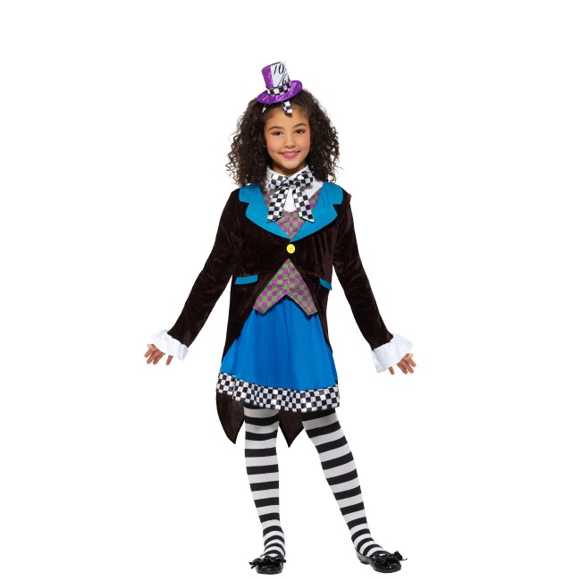 Costume cappellaio matto elegante da bambina per 37,50 €