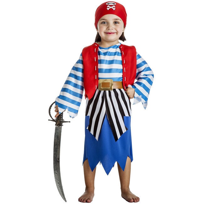 Costume da pirata berbero blu per bambina per 15,25 €