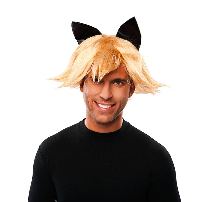 Vista principal del parrucca bionda Cat Noir en stock