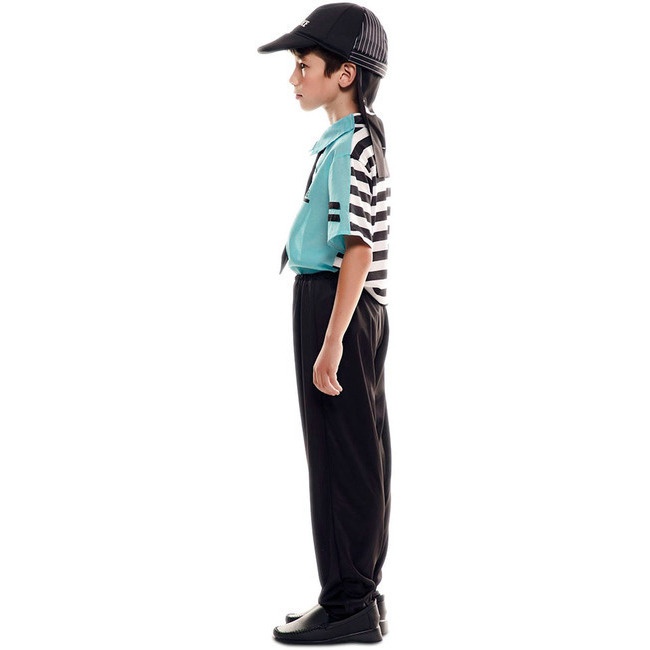 COSTUME BAMBINA POLIZIOTTO CON CAMICIA,CRAVATTA, PANTALONI