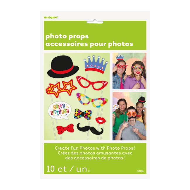 Accessori Photo Booth Compleanno (conf. 10pz)