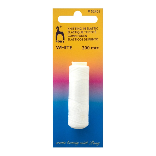 Filo elastico bianco o nero - Pony - 200 m