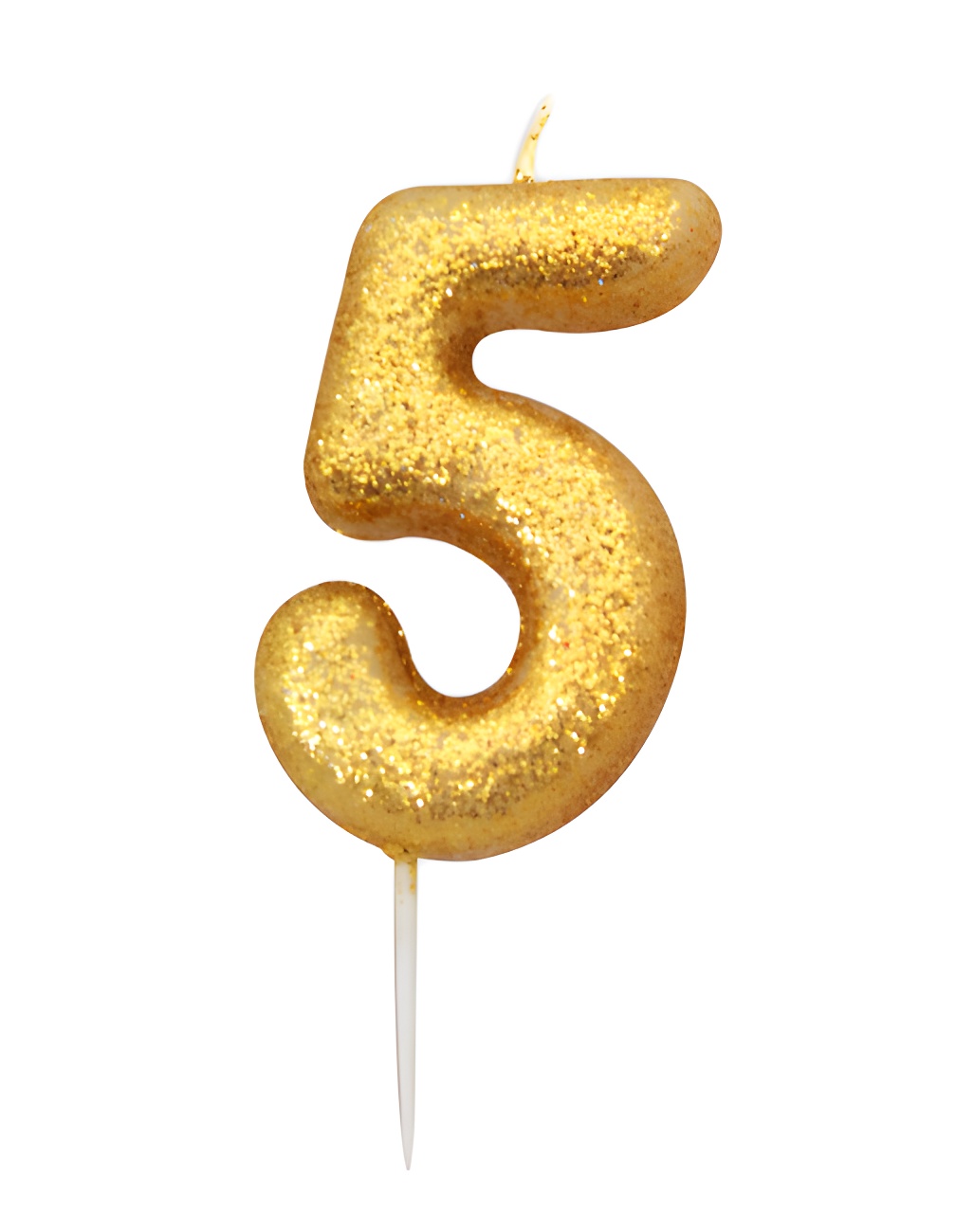 Candela A Numero 2 Per Torta - 10 Cm Con Glitter Argento 3D, Ideale Per Compleanni E Matrimoni, IDEGOS - 2