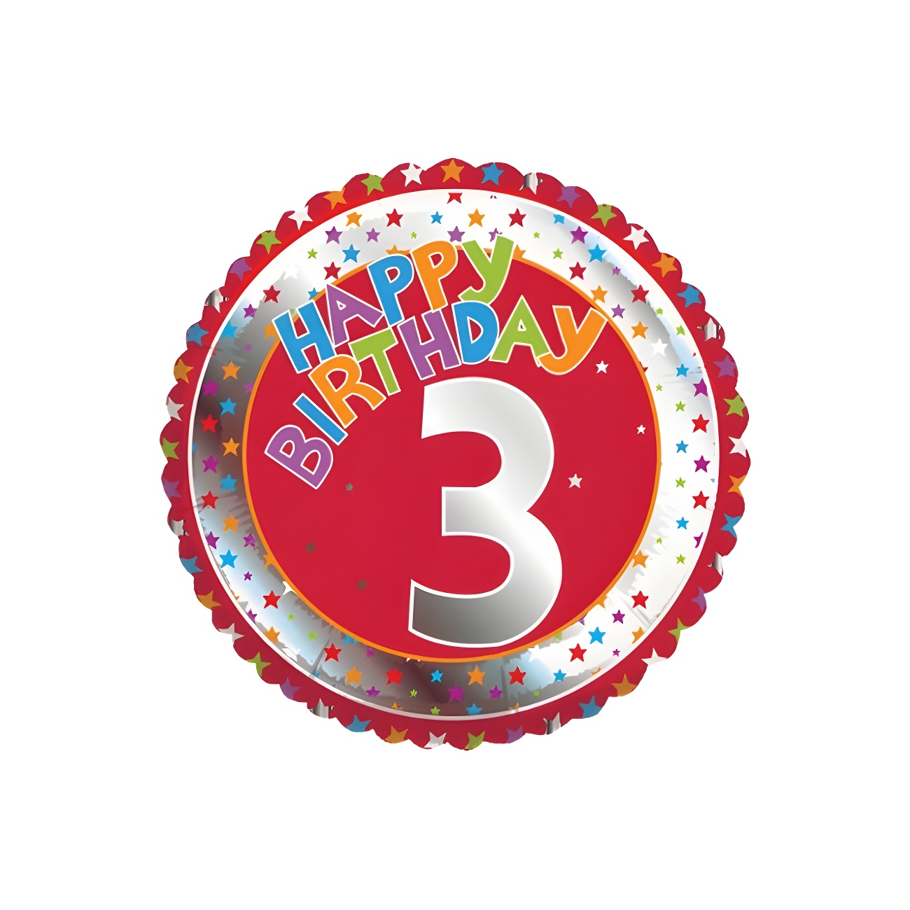 Palloncino In Foil A Forma Di Prisma 'Happy Birthday' - 45 Cm, Colorato, Per Decorazioni Festa - 4