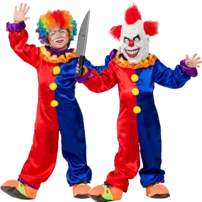 Costume pagliaccio/clown bambino