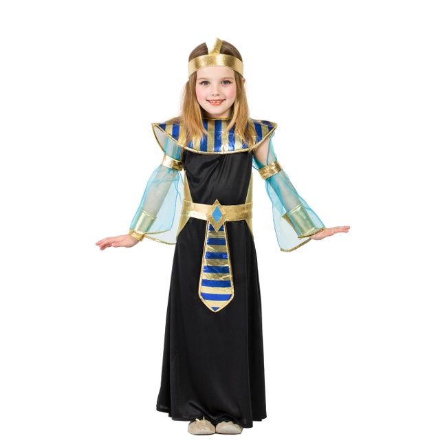 Costume faraone nero azzurro da bambina per 23,25 €