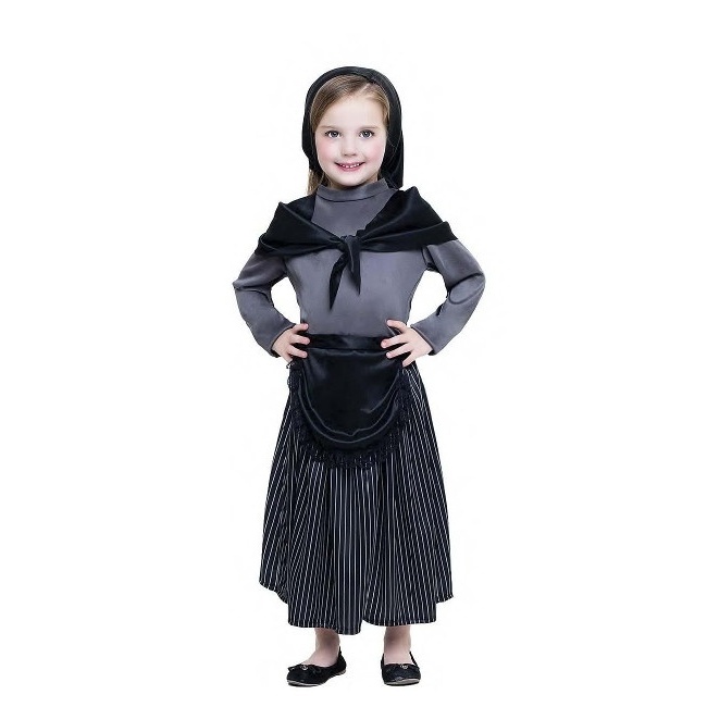 Vista principal del costume castagnaia da bambina en stock