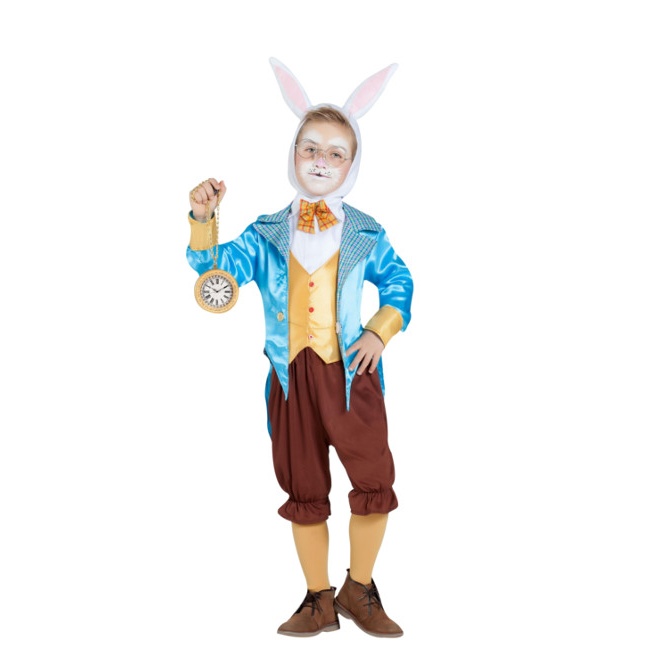 Costume coniglio bianco di Alice da bambino per 31,25 €