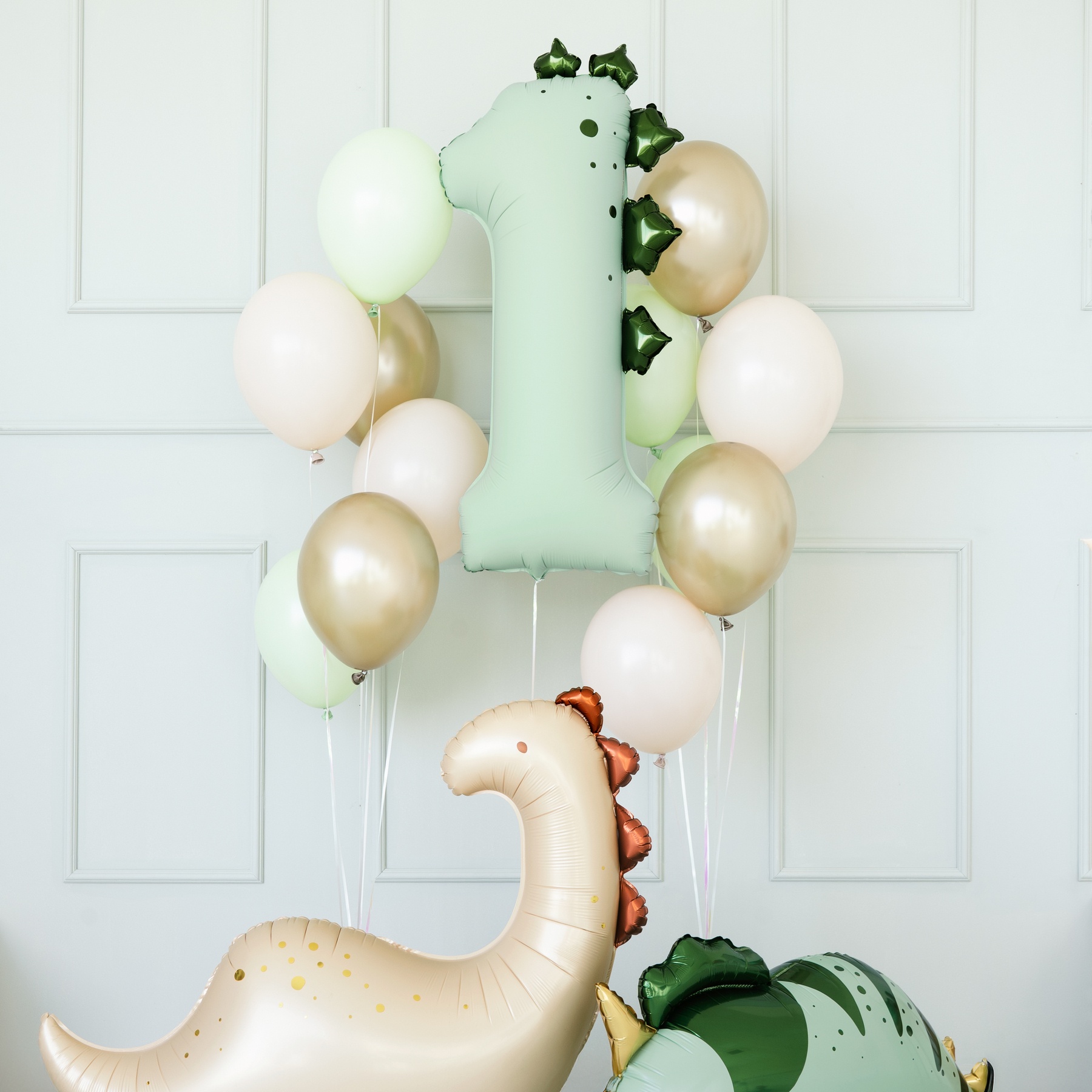 Palloncino a numero dinosauro da 92 cm - PartyDeco - 1 pezzo - 2