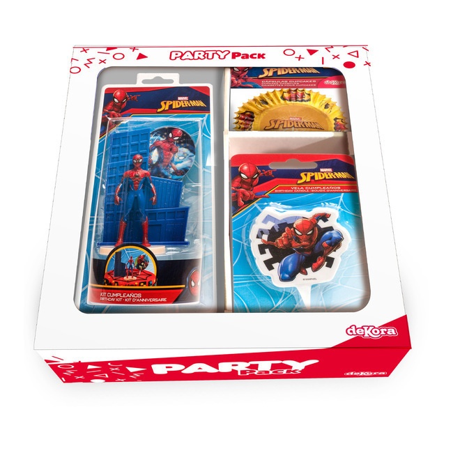 Pack festa di compleanno Spiderman - Dekora - 4 prodotti per 24,75 €