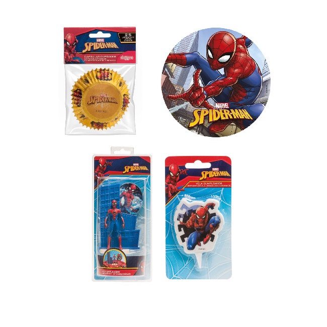 Pack festa di compleanno Spiderman - Dekora - 4 prodotti per 24,75 €