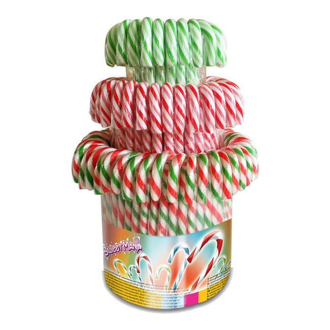 Vista principal del bastoncini di zucchero in tre colori - 100 unità
