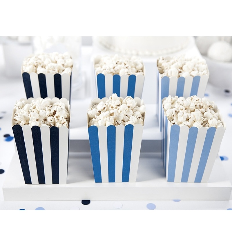 Scatole pop corn a strisce marinare - 6 unità per 3,50 €