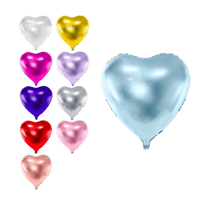 Palloncino cuore colorato da 45 cm - PartyDeco - 1 unità per 1,00 €
