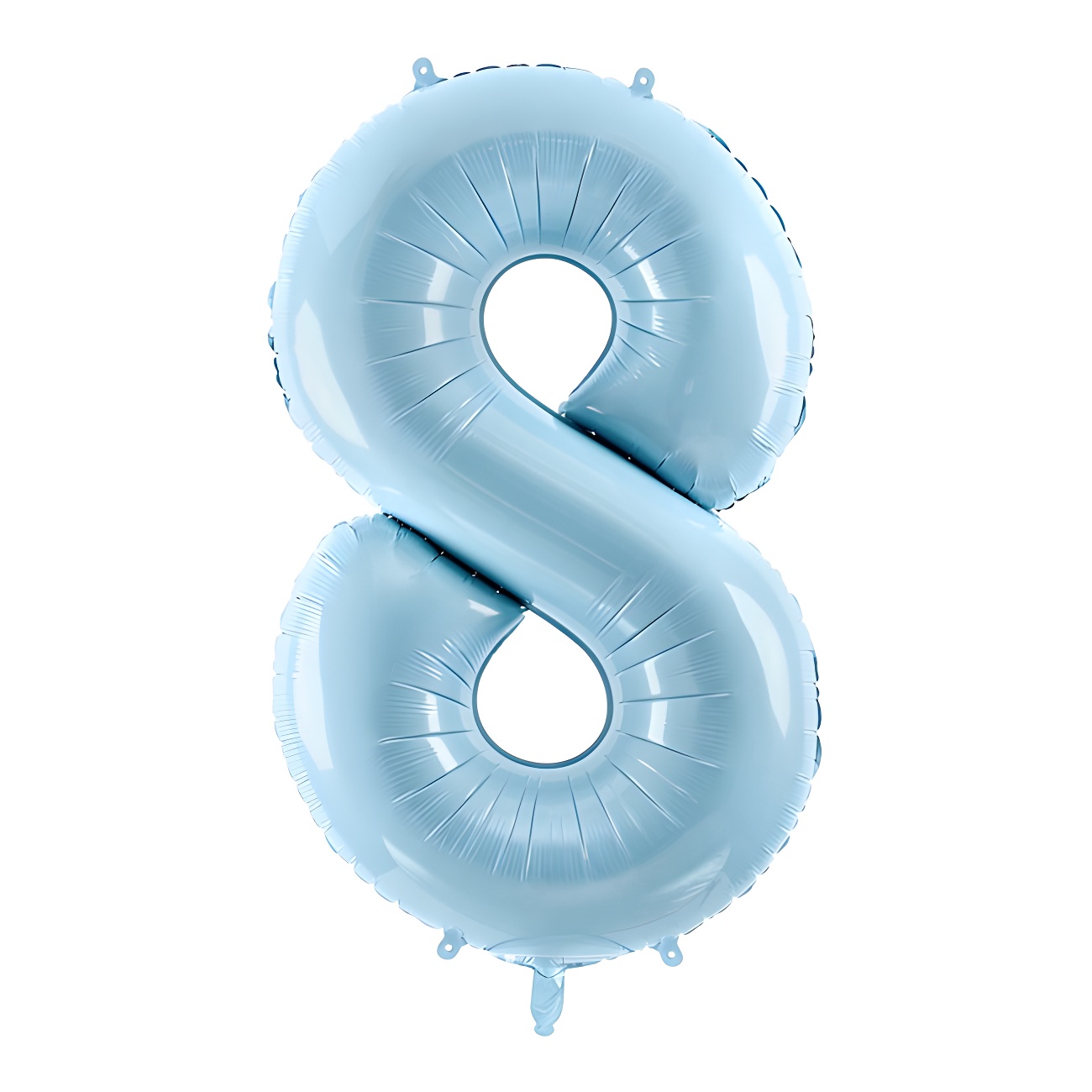 Palloncino Numero 5 In Alluminio Folat 86 Cm – Blu Pastello Opaco, Per Compleanni E Anniversari, Gonfiabile Ad Aria O Elio