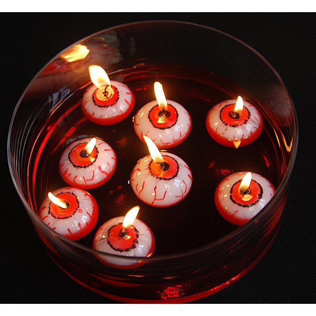 50 candele galleggianti biache dal diamtero di 4 cm e la durata di 2 ore