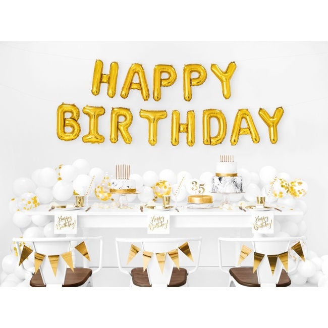Palloncino scritta Happy Birthday da 35 cm - PartyDeco per 5,25 €