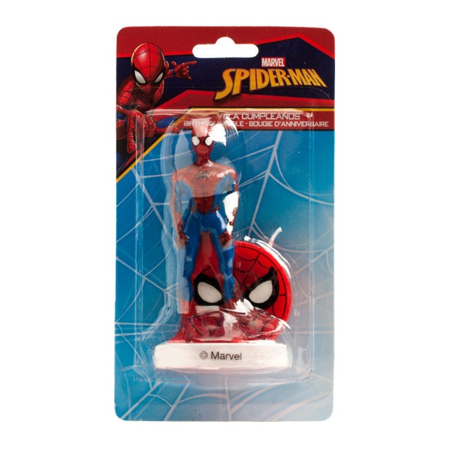Candelina compleanno Spider-Man 9 cm - 1 unità per 6,75 €