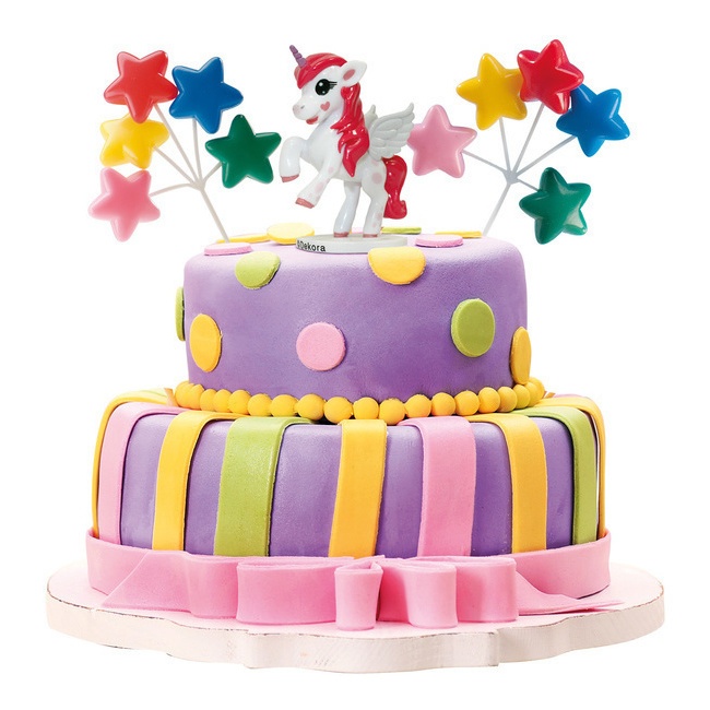 Kit decorazione torta Unicorno - 3 unità per 7,50 €