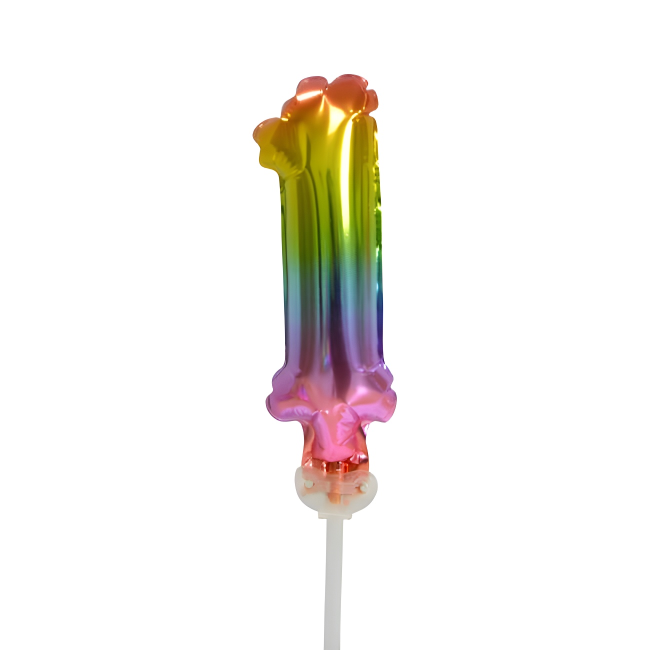 Folat Palloncino In Stagnola A Forma Di Numero 5 Arcobaleno, Topper Per Torta 13 Cm, Decorazione Festa Compleanno - 2